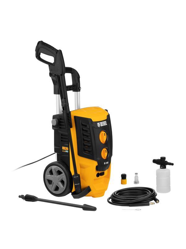 Моечная машина высокого давления R-180, 2200 Вт, 180 бар, 380 л/ч, колесная// Denzel