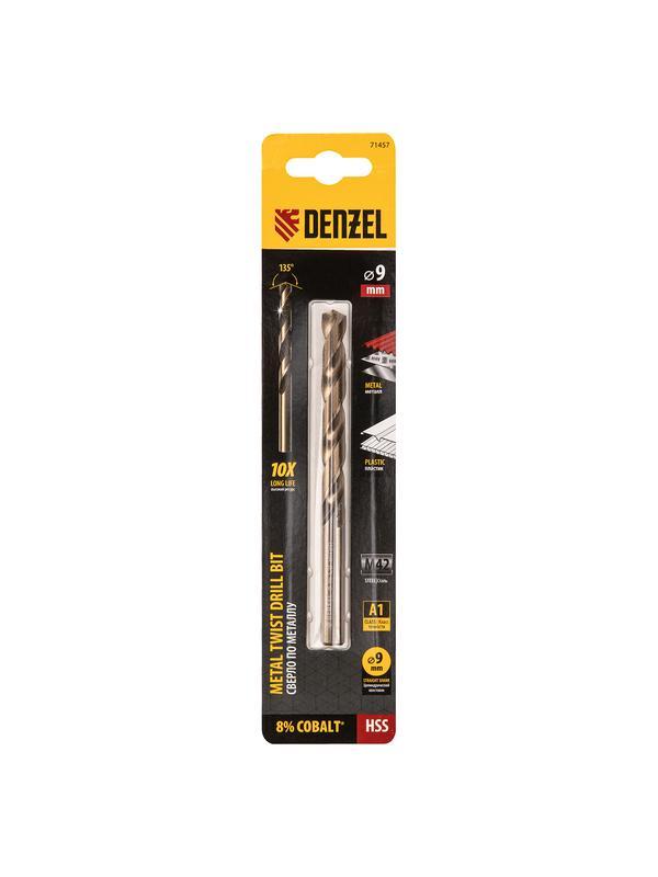 Сверло по металлу, 9 мм, HSS Co-8%// Denzel