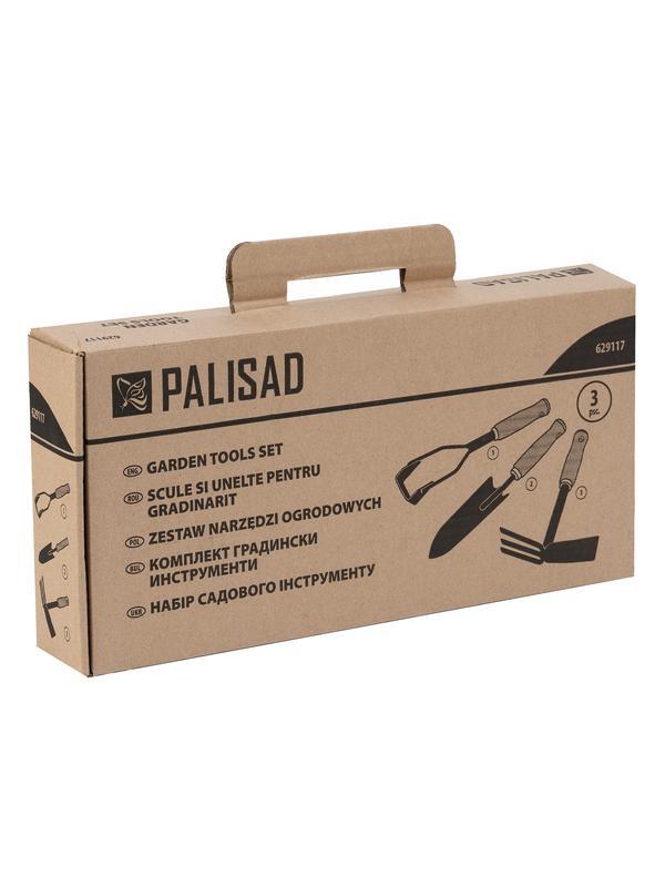 Набор садового инструмента, деревянные рукоятки, 3 предмета Palisad