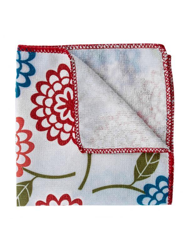 Салфетка из микрофибры универсальная, 300 х 300 мм, с цветами, Home Palisad