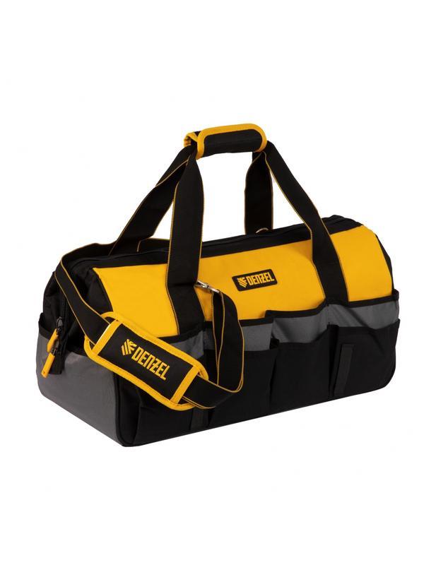 Сумка для инструмента, 500х245х300 мм, 20 карман.,съемный органайз. 10 карман.,наплеч. рем.// Denzel