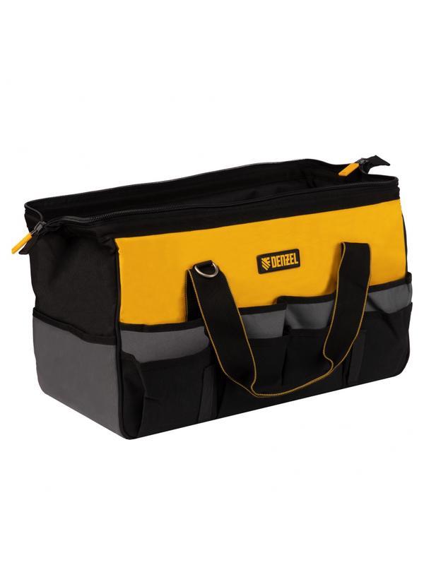 Сумка для инструмента, 500х245х300 мм, 20 карман.,съемный органайз. 10 карман.,наплеч. рем.// Denzel