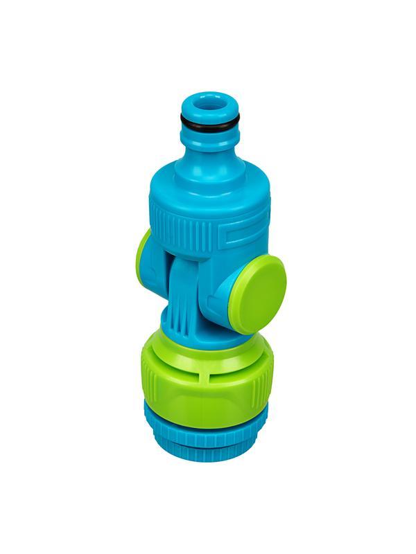 Адаптер штуцерный, шарнирный, с переключателем, 1/2-1'', Palisad Luxe