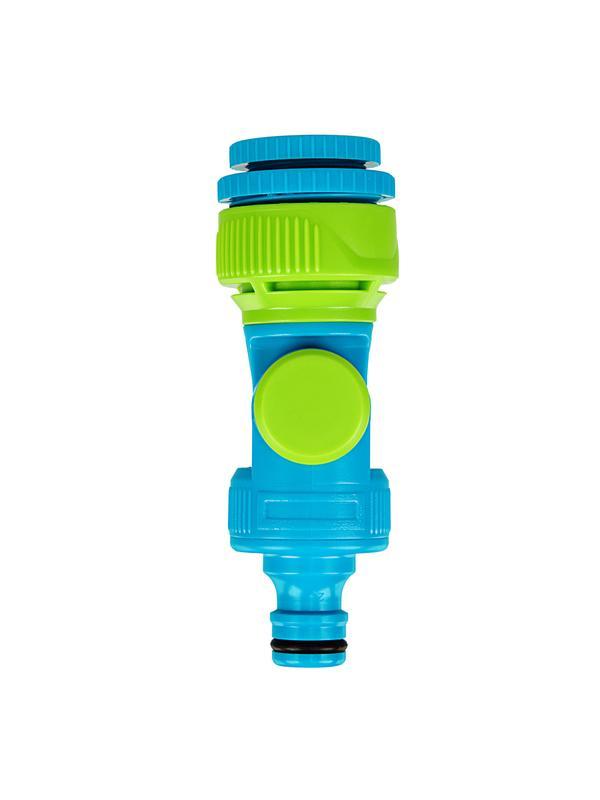 Адаптер штуцерный, шарнирный, с переключателем, 1/2-1'', Palisad Luxe