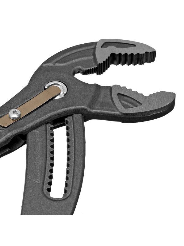 Клещи переставные, кнопочный механизм, обливные рукоятки, 300 мм Denzel