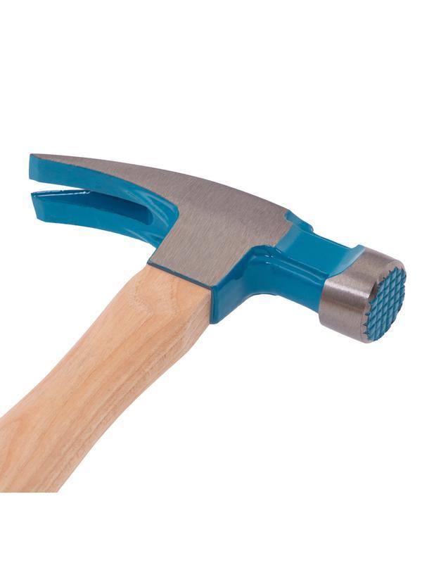 Молоток-гвоздодер, 380 г, угол 75, магнит, обрезиненная рукоятка AMERICAN HICKORY // GROSS