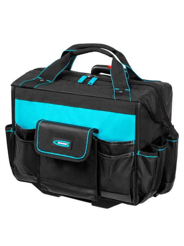 Сумка для инструмента, 460х240х340мм, выдвижная рукоятка, колеса// Gross