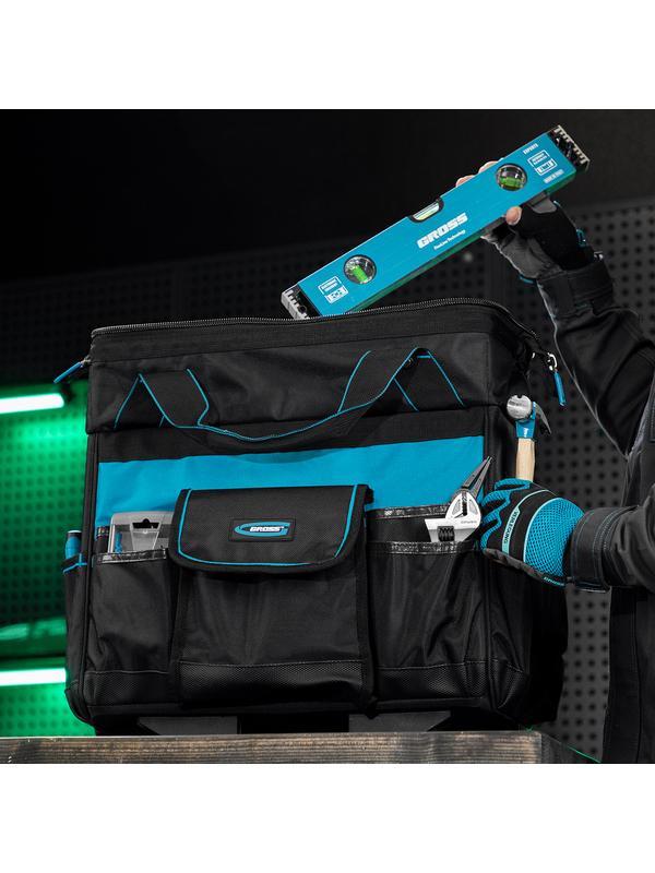 Сумка для инструмента, 460х240х340мм, выдвижная рукоятка, колеса// Gross