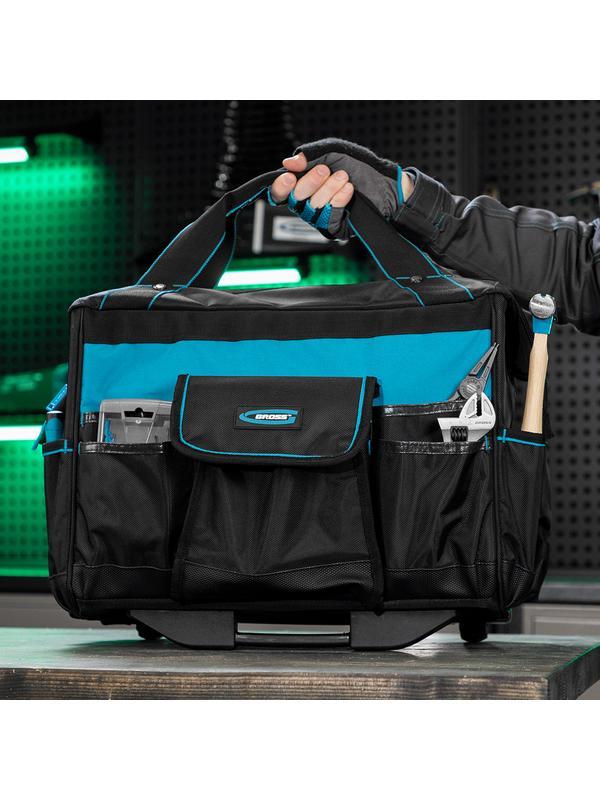 Сумка для инструмента, 460х240х340мм, выдвижная рукоятка, колеса// Gross