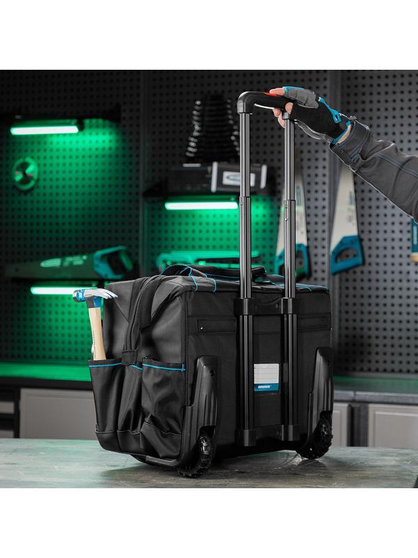 Сумка для инструмента, 460х240х340мм, выдвижная рукоятка, колеса// Gross