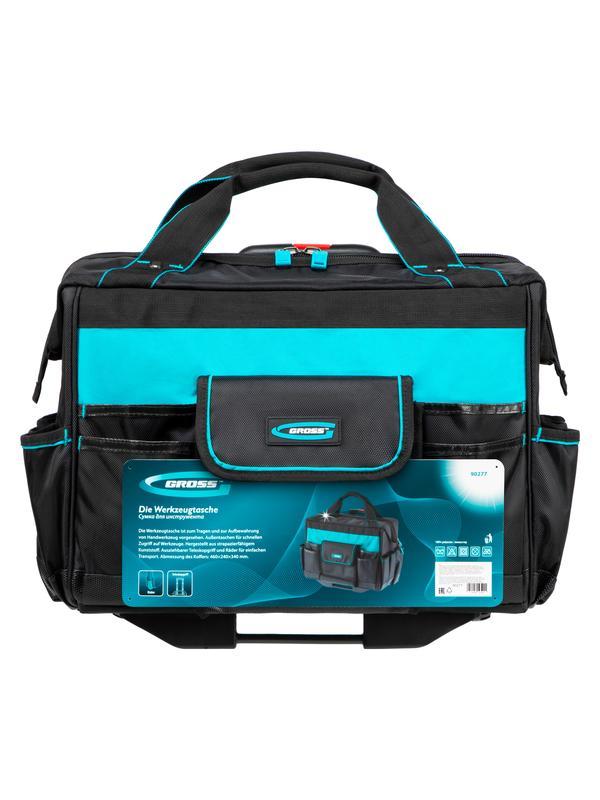 Сумка для инструмента, 460х240х340мм, выдвижная рукоятка, колеса// Gross