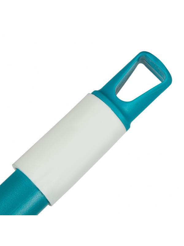 Щетка пластмасс. для подметания пола, премиум, 23 см, c черенком, 120 см, бирюзовая щетина, Home Palisad