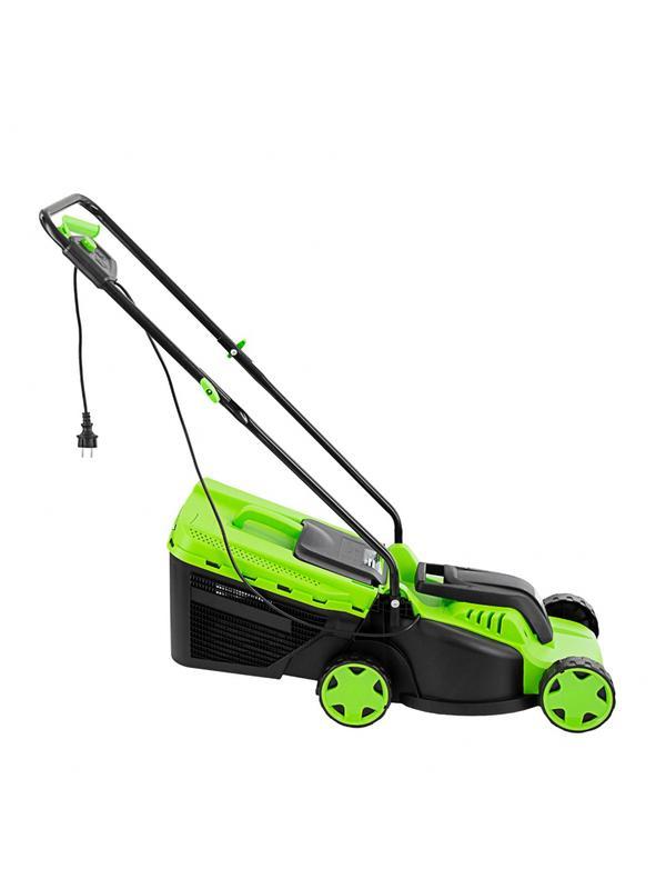 Газонокосилка электрическая L1200, 1200 Вт, ширина 32 см, 3 уровня, пластиковый травосборник 30 л. Сибртех