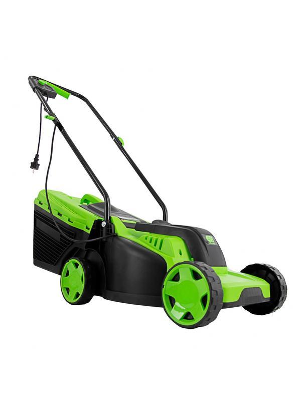 Газонокосилка электрическая L1200, 1200 Вт, ширина 32 см, 3 уровня, пластиковый травосборник 30 л. Сибртех