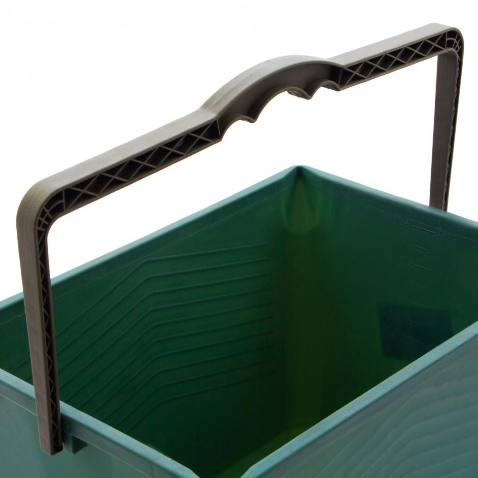 Ведро малярное прямоугольное, 14 л, вторичный полипропилен Россия, Сибртех