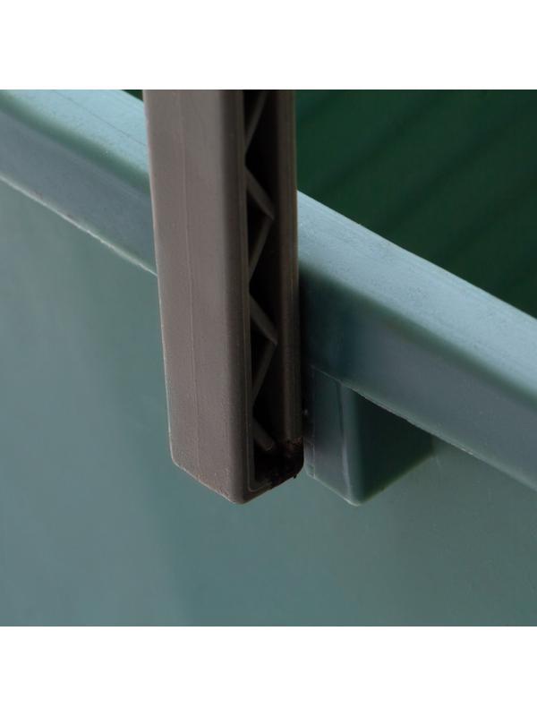 Ведро малярное прямоугольное, 14 л, вторичный полипропилен Россия, Сибртех