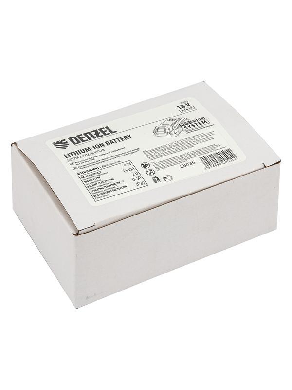 Батарея аккумуляторная B-18-2.0, Li-Ion, 18 В, 2,0 Ач // Denzel