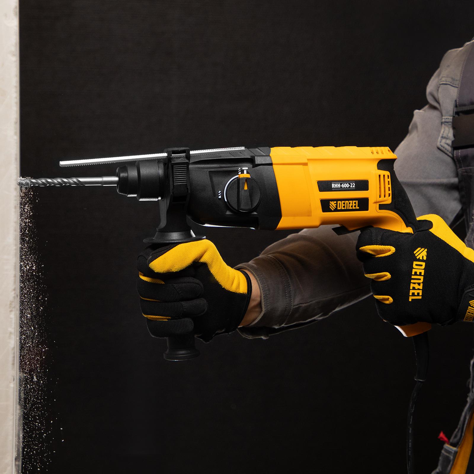 Перфоратор электрический RHH-600-22, SDS-plus, 600 Вт, 2,5 Дж, 2 реж.// Denzel