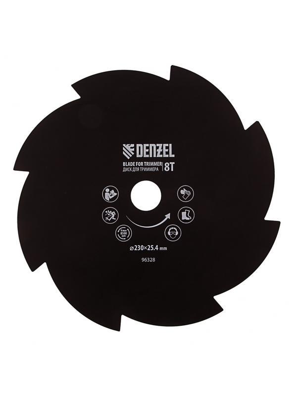 Диск для триммера, 230 х 25.4 мм, толщина 1.6 мм, 8 лезвий Denzel