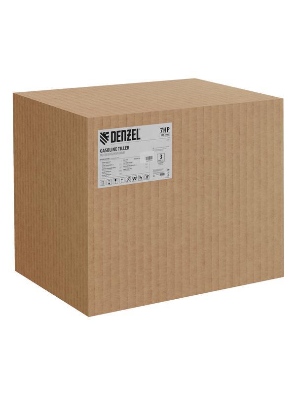 Мотоблок DPT-170S, 7 л.с., ремен.сцеп, фрез 3х4, ШОМ, передачи 2В/1Н// Denzel