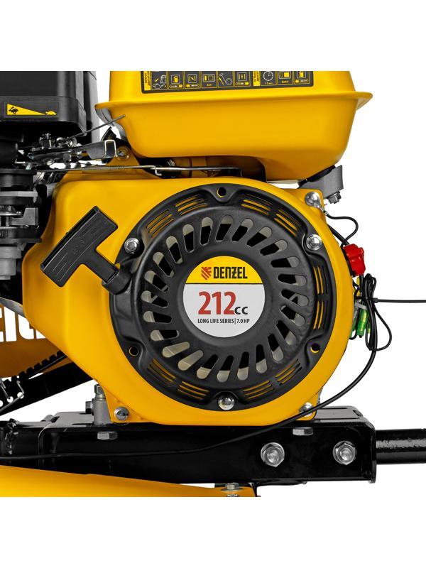 Мотоблок DPT-170S, 7 л.с., ремен.сцеп, фрез 3х4, ШОМ, передачи 2В/1Н// Denzel