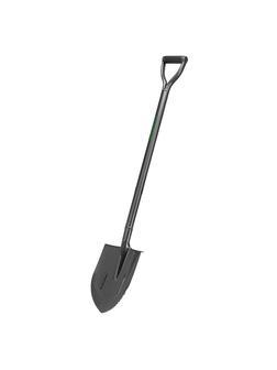 Лопата штыковая, 210х290х1150 мм, цельнометаллическая, с зубьями Сибртех