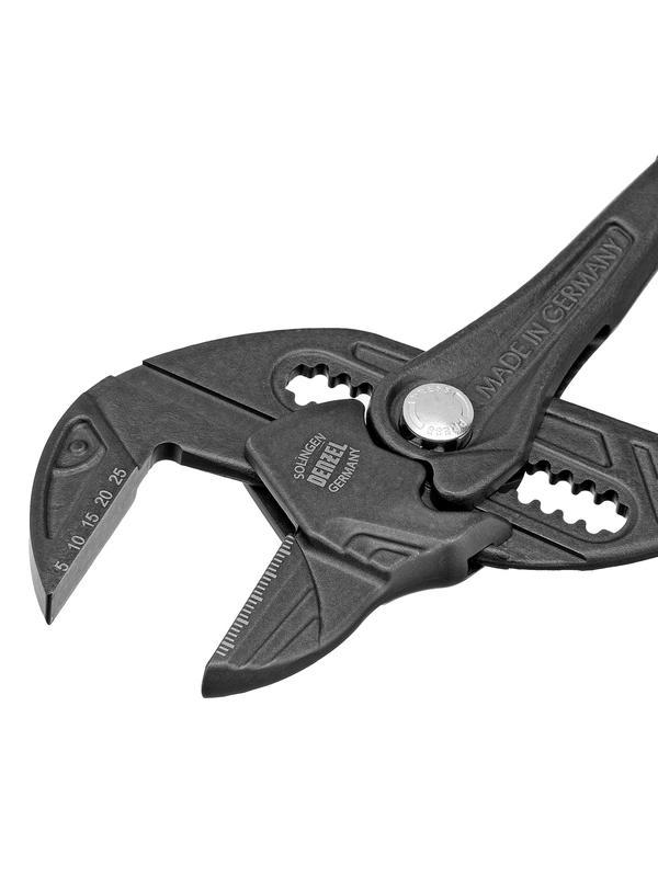 Клещи переставные, кнопочный механизм, обливные рукоятки, сантехнические, 250 мм Denzel