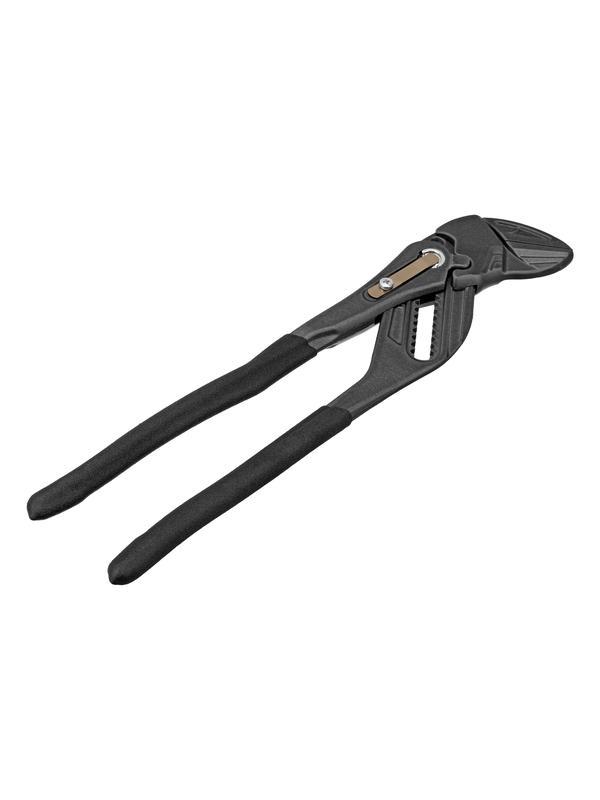 Клещи переставные, кнопочный механизм, обливные рукоятки, сантехнические, 250 мм Denzel