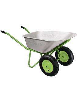 Тачка садово-строительная 2-х колесная, грузоподъемность 230 кг, объем 90 л Сибртех