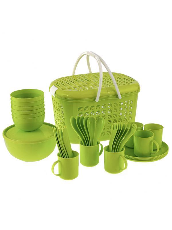 Набор для пикника на 6 персон, 38 предметов, Camping Palisad