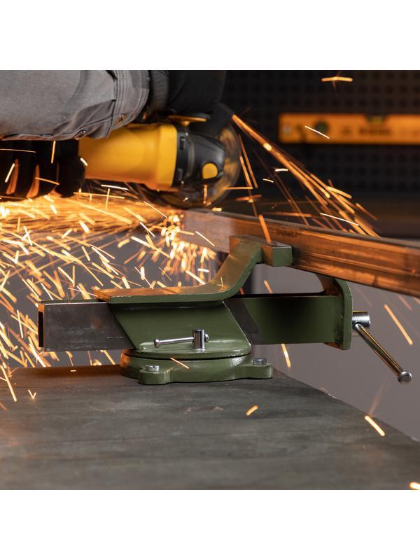 Тиски слесарные, 150 мм, стальные, поворотные// Сибртех