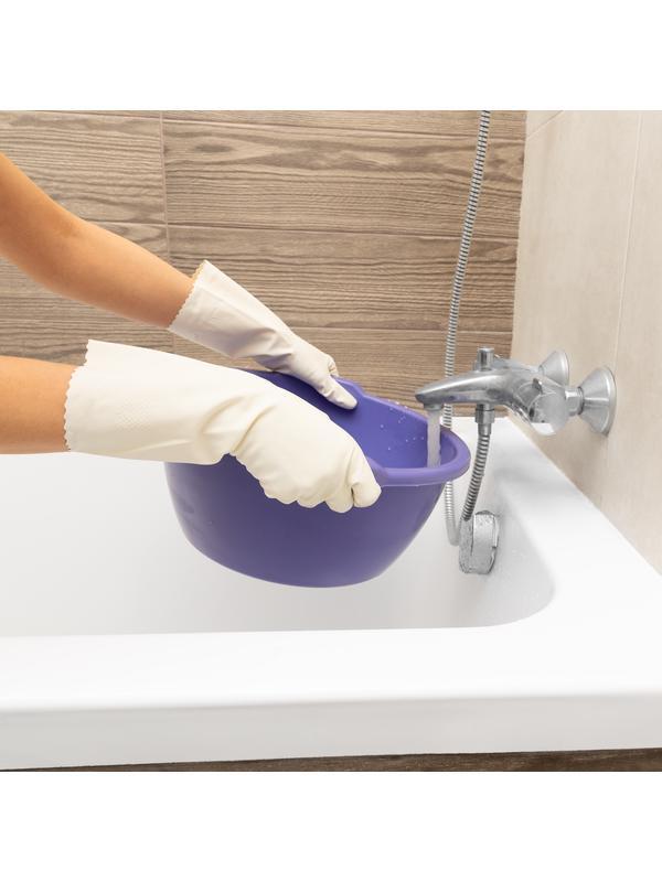 Ведро пластмассовое круглое 12 л, бежевое, Home Palisad