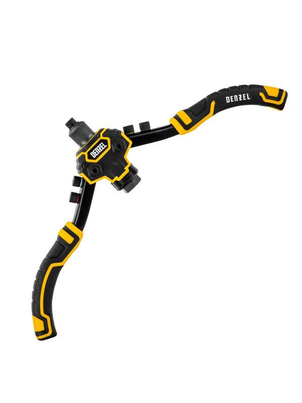 Заклепочник двуручный, заклепки 2,4-3,2-4,0-4,8-6,4 мм Denzel