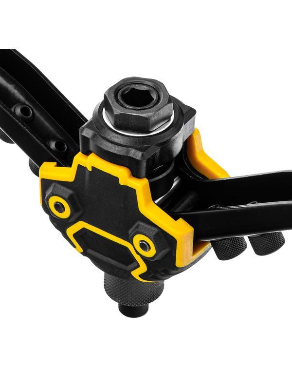 Заклепочник двуручный, заклепки 2,4-3,2-4,0-4,8-6,4 мм Denzel