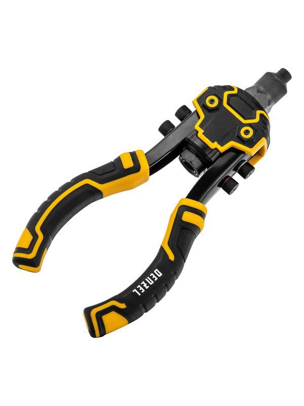 Заклепочник двуручный, заклепки 2,4-3,2-4,0-4,8-6,4 мм Denzel