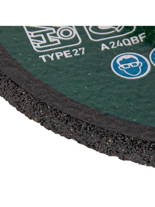 Круг шлифовальный по металлу, 125 х 6 х 22.2 мм, 9%WA+75%A+16%B, Сибртех