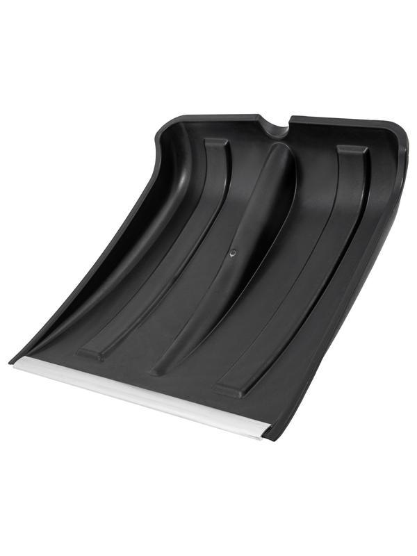 Лопата для уборки снега пластиковая, оцинкованная планка, 350х350 мм, без черенка, Россия Сибртех