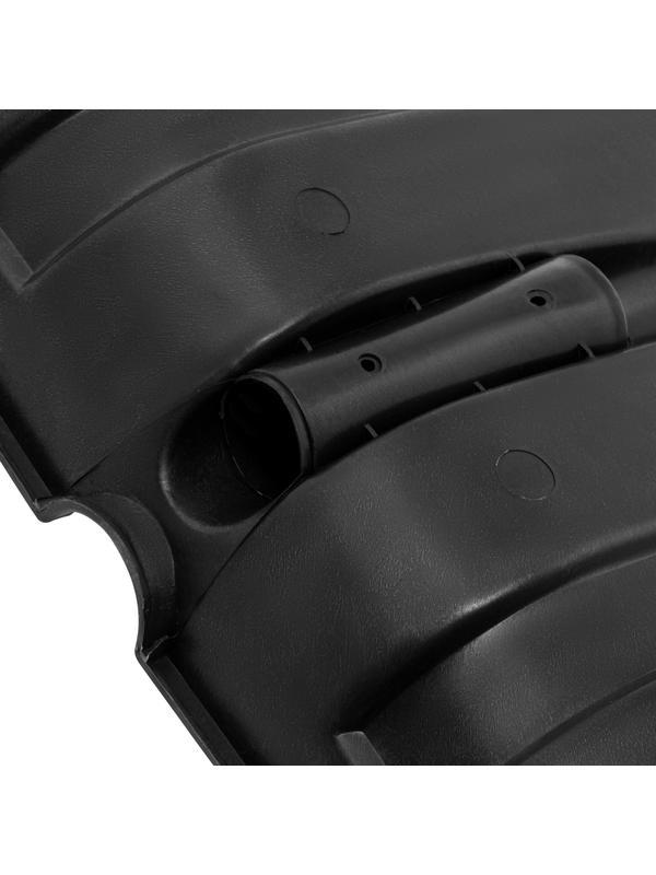 Лопата для уборки снега пластиковая, оцинкованная планка, 350х350 мм, без черенка, Россия Сибртех