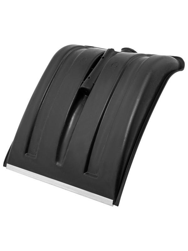 Лопата для уборки снега пластиковая, оцинкованная планка, 350х350 мм, без черенка, Россия Сибртех