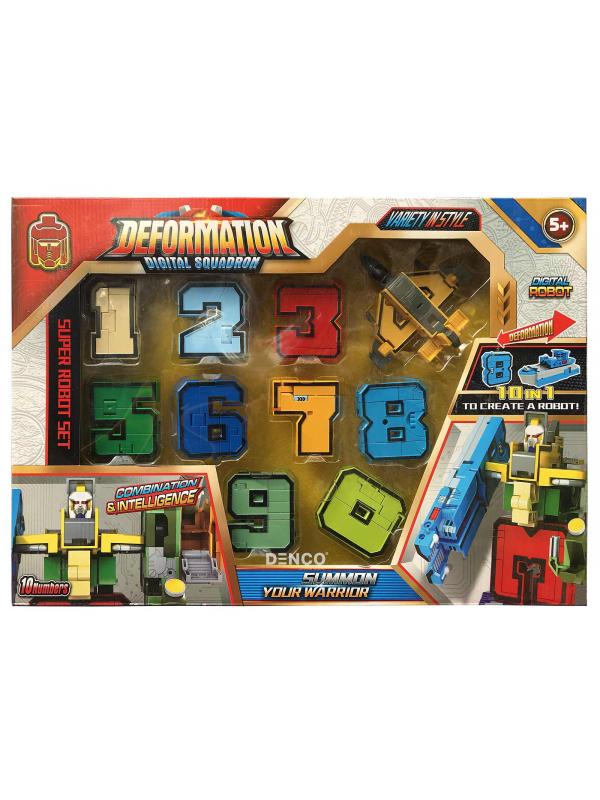 Трансботы Deformation Digital Squadron  (10 цифр в 1 наборе)