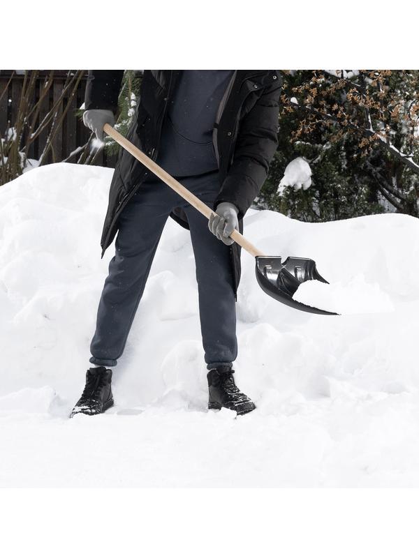 Лопата для уборки снега пластиковая, 380х360мм, без черенка, Россия Сибртех