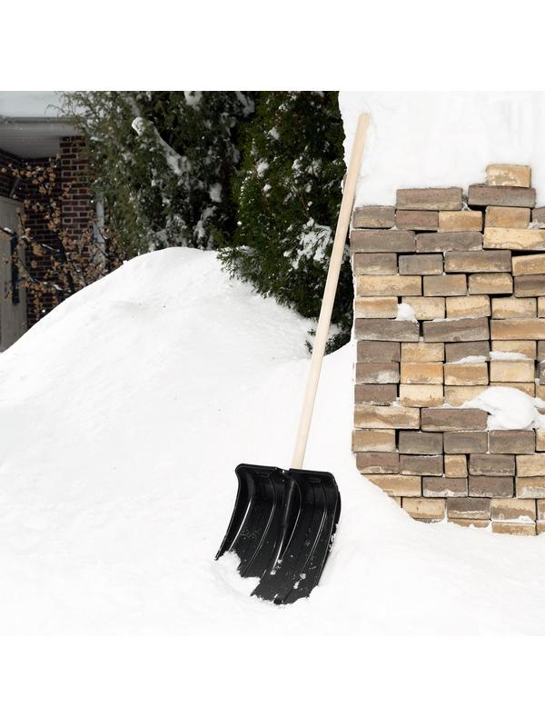 Лопата для уборки снега пластиковая, 380х360мм, без черенка, Россия Сибртех