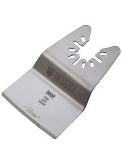 Насадка для МФИ шабер полукруг, Inox, для снятия краски и др., ширина 50 мм, длина общая 74 мм, ступенчатый Denzel