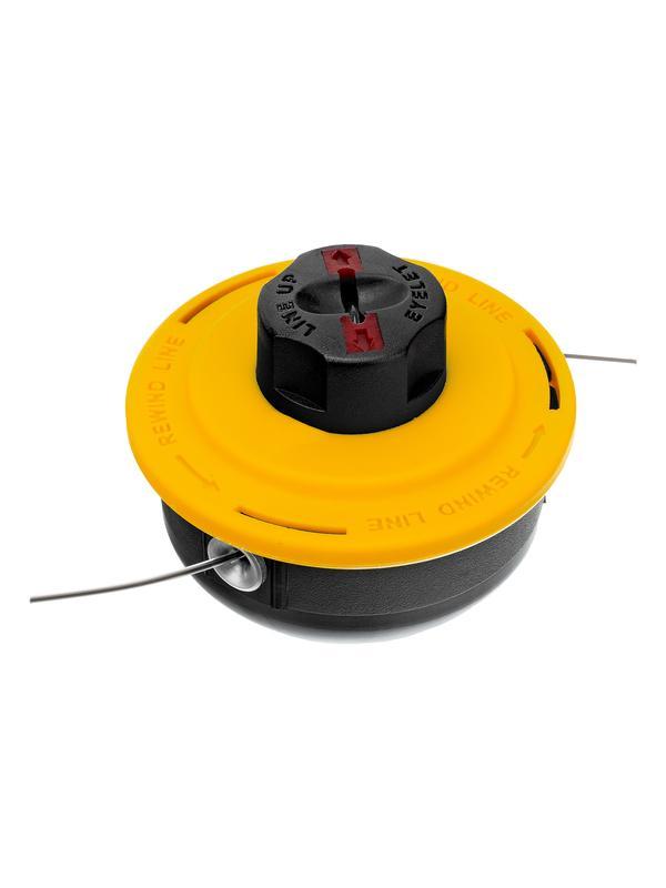 Катушка триммерная полуавтоматическая, легкая заправка лески, гайка M8x1.25, винт M8-M8 Denzel