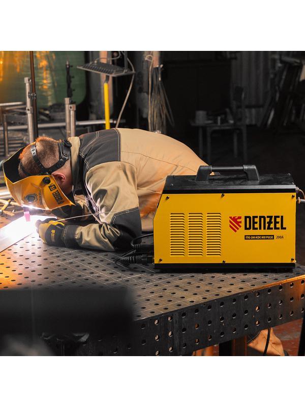Аппарат инвертор. аргонодуговой сварки ITIG-200 ACDC Mix Pulse, 200 А, ПВ 60%// Denzel