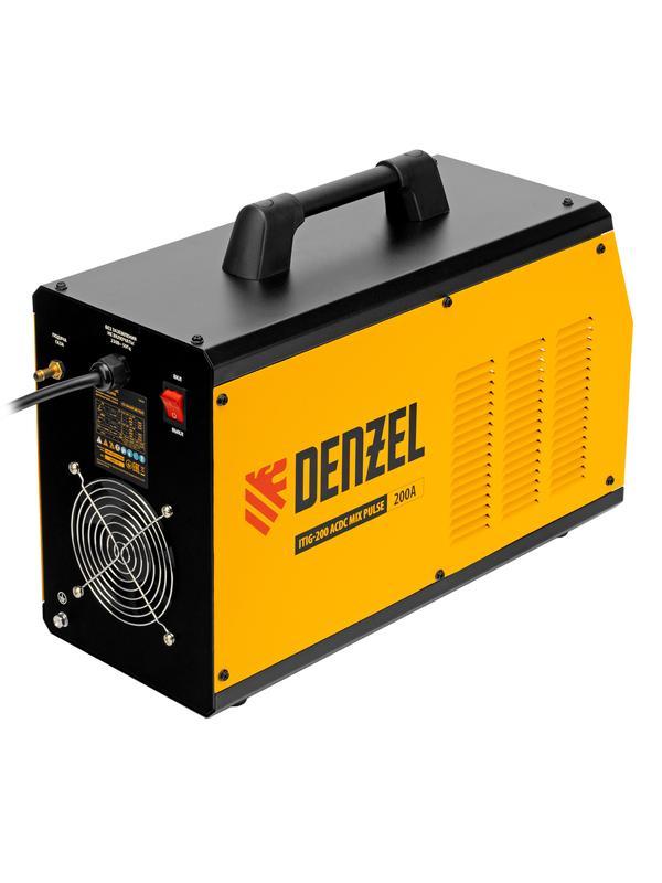 Аппарат инвертор. аргонодуговой сварки ITIG-200 ACDC Mix Pulse, 200 А, ПВ 60%// Denzel