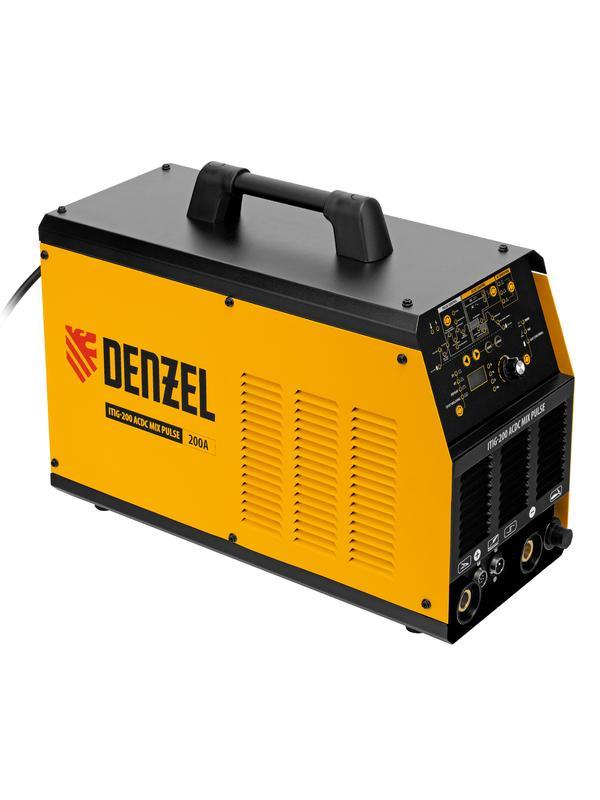 Аппарат инвертор. аргонодуговой сварки ITIG-200 ACDC Mix Pulse, 200 А, ПВ 60%// Denzel