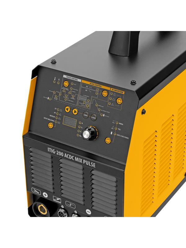 Аппарат инвертор. аргонодуговой сварки ITIG-200 ACDC Mix Pulse, 200 А, ПВ 60%// Denzel