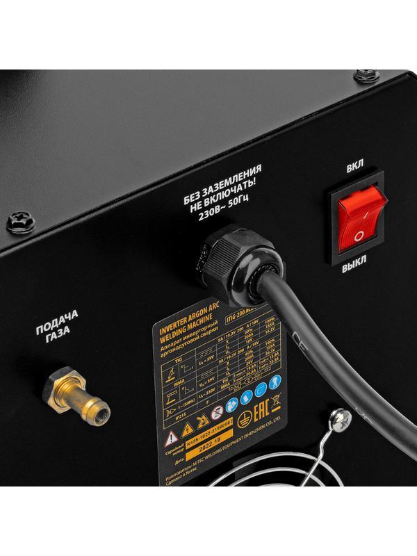 Аппарат инвертор. аргонодуговой сварки ITIG-200 ACDC Mix Pulse, 200 А, ПВ 60%// Denzel