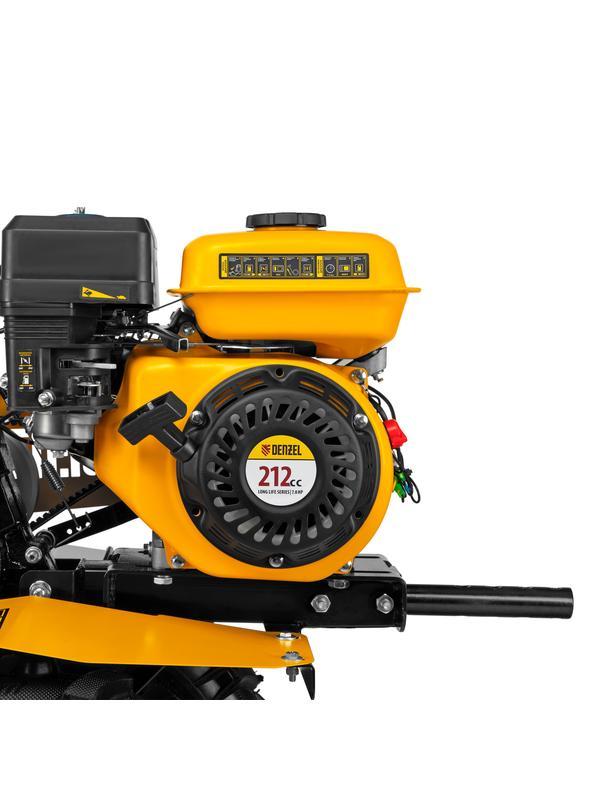 Мотоблок DPT-270S, 7 л.с., ремен.сцеп, фрез 3х4, ШОМ, передачи 2В/1Н Denzel